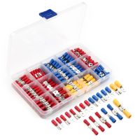 [HOT ZHKKZZLWWG 510] 280Pcs Cable Lugs Assortment Kit Insulated Butt Connector สายไฟตัวเชื่อมต่อแหวนส้อม Spade Crimp Terminals ชุด