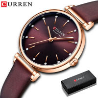 New CURREN Casual Leather Bracelet Wrist Watch Women Fashion White Ladies Watch Alloy Analog Quartz Watches