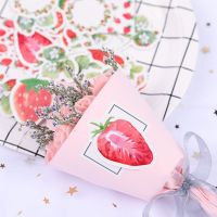 45pcs/box Strawberry Stationery Stickers Sealing Label Travel Sticker DIY Scrapbooking Diary Planner Albums Decorations Stickers Labels