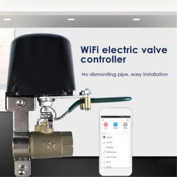 WIFI Smart Water Valve Shut Off Tool Automatic Remote Control On And Off  Electric Gas Shutoff Valve Main Compatible With Alexa