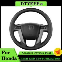 Car Accessory Car Steering Wheel Cover For Honda Accord 8 Odyssey Pilot Car Interior Customized Original Steering Wheel Braid Steering Wheels Accessor