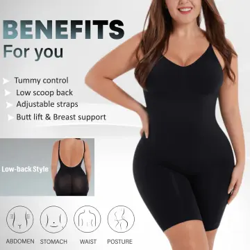 Bodysuit for Women Tummy Control Shapewear Backless Low Back
