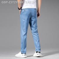 ◄ กางเกงยีนส์ยี่ห้อ Justa Estiramento,ชุดลำลอง Masculina Calça De Cina Alta Reta Reta GLO Empresarial Roupa Marca Verão