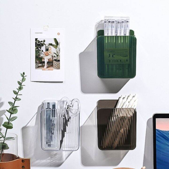 wall-mounted-storage-box-holder-foods-containers-desk-bin-free-punch-shelf-rack-for-kitchen-bathroom-toilet-bathroom-counter-storage