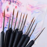 ❁ Hook Line Paint Brush Set Watercolor Acrylic Oil Painting Drawing Liner Pen Painting Brush Hook Liner