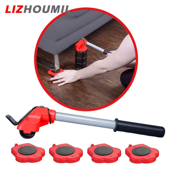 lizhoumil-ชุดล้อขนย้ายเคลื่อนย้ายเฟอร์นิเจอร์ชุดเครื่องมือย้ายยกถอดล้อสำหรับเคลื่อนย้ายของหนัก