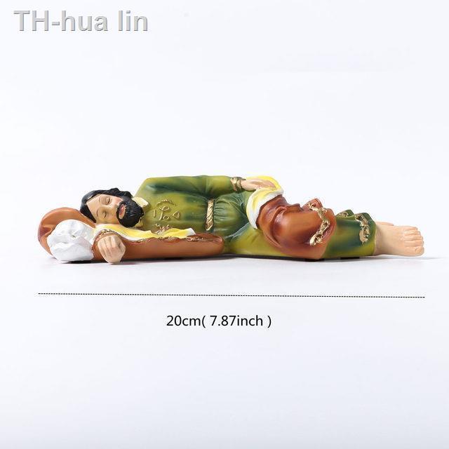 hua-lin-statue-of-st-joseph-lies-down-resin-sculptures-religious-church-ornament-xmas-desktop-display-decoration