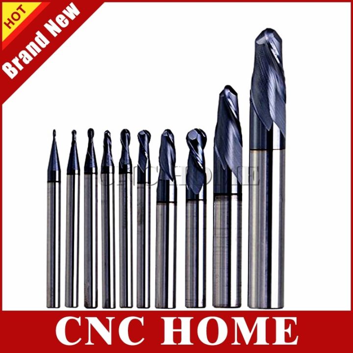 1pc-ball-nose-end-mills-2-ขลุ่ยเหล็กทังสเตนคาร์ไบด์ไม้หัวกัดโลหะ-cnc-endmills