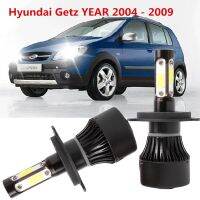 New 2ชิ้น 4Side ไฟ Led ไฟหน้า 6000K ชุดแปลงหลอดไฟสําหรับ Getz Year 2004-2009