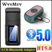 USB Bluetooth 5.0 Audio Transmitter ตัวรับ จอแสดงผล LCD 3.5MM AUX RCA Stereo Wireless Adapter Dongle สําหรับแล็ปท็อปพีซีชุดหูฟังทีวี
