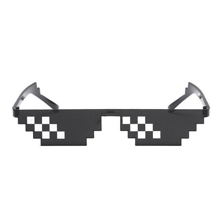 new-mosaic-strips-sunglasses-trick-toy-thug-life-glasses-deal-with-it-glasses-pixel-woman-man-black-mosaic-sunglasses-funny-toy