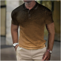 Leisure Mens Polo Shirt 3d Printed Shirts Fashion Short Sleeve Tops Blouse Summer Clothing Oversized Tees Breathable Polo Shirt