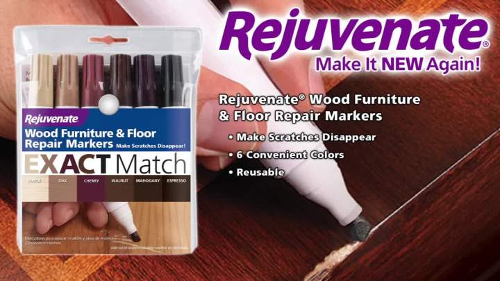 21Pcs Furniture Touch Up Kit Markers & amp Filler Sticks Wood Scratches  Restore scratch patch paint pen wood composite repair