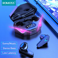 Romoss X15 TWS หูฟังบลูทู ธ V5.0 ชุดหูฟังไร้สายหูฟังแฝงต่ำ Esport Gaming Earphone หูฟังสเตอริโอพร้อมไมโครโฟนตัดเสียงรบกวน