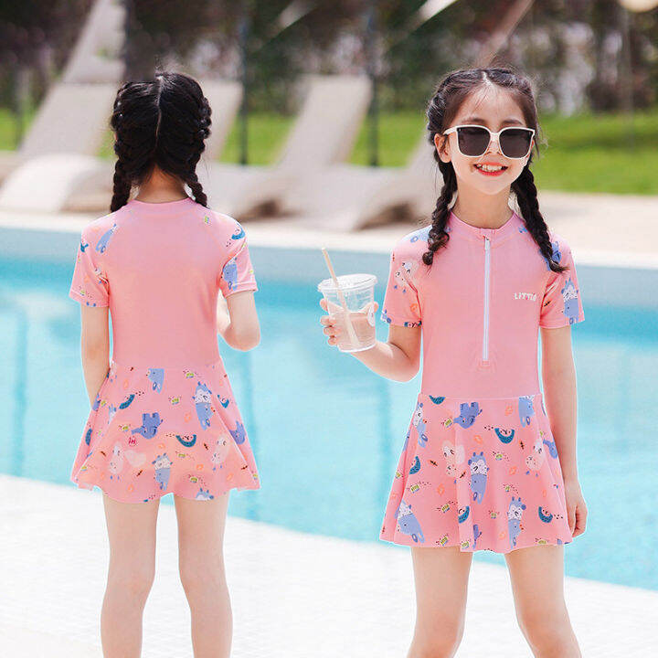 hobibear-childrens-swimsuit-girls-new-skirt-swimsuit-swimming-trunks-girls-one-piece-swimsuit