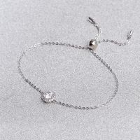 Swarovski Outlet Discount Angel Wheel Single Diamond Pull-Out Simple Versatile Bracelet Womens Crystal Bracelet 【SSY】