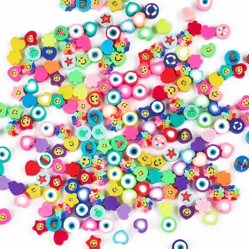 Handmade Polymer Clay Beads Strands, for DIY Jewelry Crafts Supplies,  Heishi Beads, Disc/Flat Round, Mixed Color, 6x0.5~1mm, Hole: 1.8mm, about