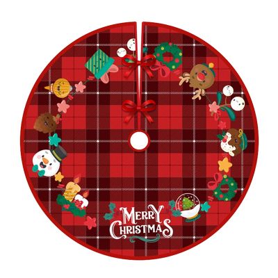 Christmas Tree Skirt Carpet Floor Mat Outdoor Blanket Xmas Floor Mat Cover Home Party New Year Decoration