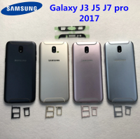 สำหรับSamsung Galaxy J3 J5 J7 Pro 2017กรอบกลางปลอกหุ้มฝาหลังJ330 J530 J730 Powerปริมาณปุ่มเดิม