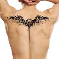 【YF】 Half Back Tattoos Temporary Boys MenFake Tattoo Angel Wing Sword for Womens on Body Chest Art Hotwife Waterproof Sticker Tatoo