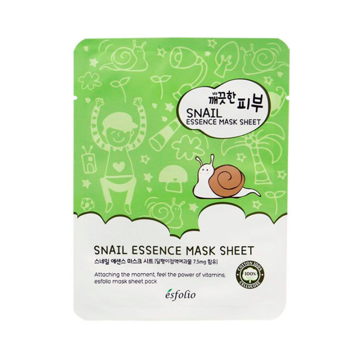 ESFOLIO PURE SKIN SNAIL ESSENCE MASK SHEET 25 ml. | Lazada.co.th