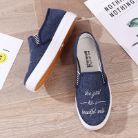 Korean Trendy Woman Sneakers Canvas Flat Shoes