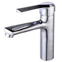 Waterfall Bathroom Faucet Vanity Sinks Mixer Tap Cold and Hot Water Tap Black