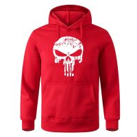 Fierce Punisher Art It skull Hoodies 2022 Autumn Mens Stylish Hoodie Shirt Purified Cotton Birthday Gift Homme Sweatshirt