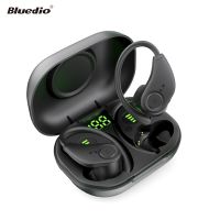 Bluedio S6 Bluetooth Headphone V5.1 TWS Earphone Wireless Ear Hook Sports Earbuds 13mm Driver HIFI Headset for phone with mic Over The Ear Headphones