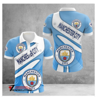 New Premier League powerhouse, Triple Crown Manchester-City 2023 new design 3D POLO SHIRT (contact online for free customization) -NO.HGFSJH4W12