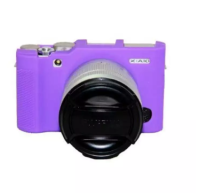 CILICONE CASE FUJI XA2,3,10 PURPLE เคสกันกระเเทก (0878)