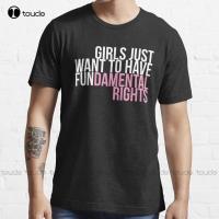 Just Wanna Have Fundamental Rights Feminist Roe V Wade Pro Choice Abortion 1973 Reproductive Rights Feminism T-Shirt New