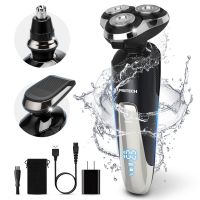 Hair Styling Sets ZZOOI Pritech Mens Electric Shaver Hair Trimmer USB Rechargeable Razor Cordless Clipper Face Waterproof Rotary Beard Nose Trimmer Hair Styling Sets