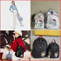 Kipling กระเป๋าเป้สะพายหลัง กระเป๋านักเรียน พิมพ์ลาย Hello Kitty สําหรับผู้หญิง KI6234