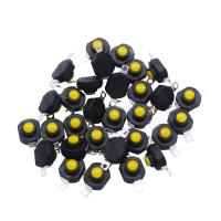 15pcs Self-lock Micro Push Button Switch Dc 12v Switch 0.5a 2pin Latching Mini On/off Switches