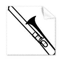 Trombone Classical Music Instrument Pattern Cleaning Cloth Phone Screen Glasses Cleaner 5pcs Lens Cleaners