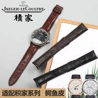 เหมาะสำหรับ Jaeger-LeCoultre สายนาฬิกาเดิมหนังจระเข้หนังเข็มขัดผู้ชาย clown master moon phase เดทผู้ชายสายนาฬิกา