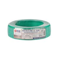 "sale"BCC สายไฟ IEC01 THW 1x4 SQ.MM. 100ม. สีเขียว"ส่งด่วนทุกวัน"