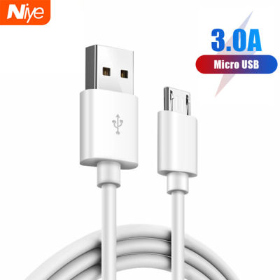 Niye Kabel Charger Kecepatan Tinggi 3A USB 3A Warna Putih untuk Android