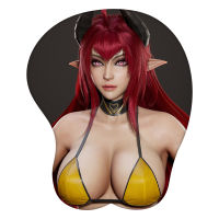 3D แผ่นรองเมาส์ Daemon สาว Sinia อะนิเมะส่วนที่เหลือข้อมือซิลิโคนเซ็กซี่สร้างสรรค์การเล่นเกม M Ousepad จ้า