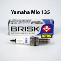 หัวเทียน BRISK X-Line 4 เขี้ยว แกนเงิน Yamaha Mio 135 Spark Plug (8X21ROA) รองรับทุกน้ำมัน Made in EU