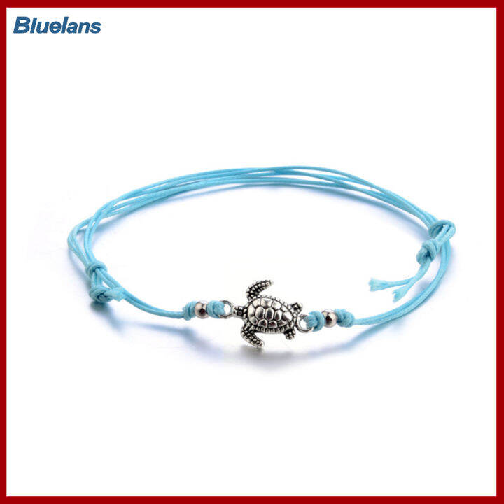 bluelans-3pcs-โบฮีเมียเชือก-sea-turtle-สร้อยข้อเท้าร้อยหินสร้อยข้อมือแหวนนิ้วเท้า