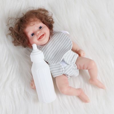 ทารกแรกเกิดจริงตุ๊กตาซิลิโคนทารกแรกเกิดเต็มรูปแบบการจำลองที่สมจริงน่ารักขนาดเล็กทารก