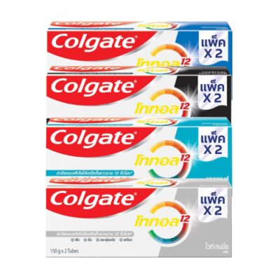 Colgate ยาสีฟัน คอลเกต โททอล 150 กรัม แพ็คคู่ (รวม 2 หลอด)