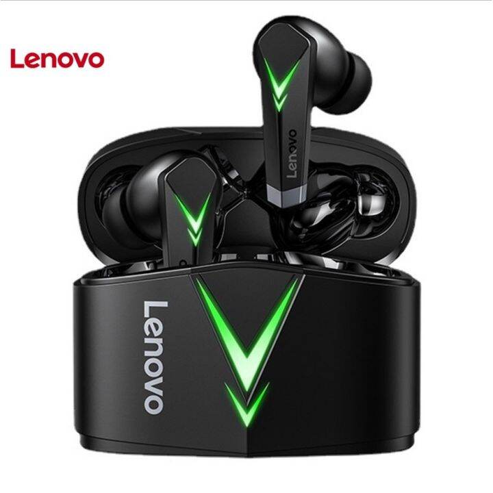 lenovo-หูฟังสเตอริโอไร้สาย-บลูทูธ-5-0-lp6-ความเที่ยงตรงสูง-ชาร์จซ้ําได้-2-ชิ้น