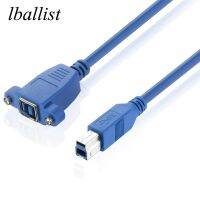 lballist 50cm USB 3.0 Printer Extension Cable USB 3.0 Type B Male to USB 3.0 Type B Female Shielded 24AWG 28AWG