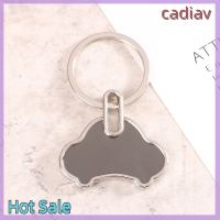 ป้ายโลหะเปล่า Cadiav ที่ใส่กุญแจสามารถเป็นโลโก้เลเซอร์ของขวัญพวงกุญแจรถใหม่