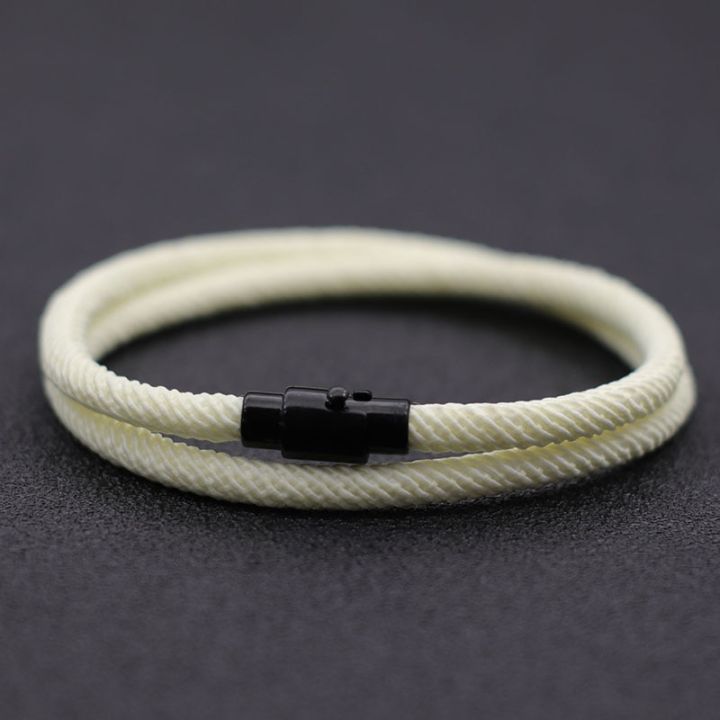new-minimalist-men-rope-bracelet-double-layer-survival-braclet-homme-accessories-boyfriend-gift-magnet-buckle-pulsera-hombre