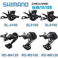 SHIMANO Deore คันเกียร์ SL-M4100ชุดตัวเปลี่ยน M5100 M6100ความเร็ว10/11/12,Onderdil Sepeda Gunung RD-M4100 M5100/M6100SGS