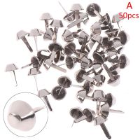 【CW】 50pcs/lot Metal Crafts Purse Feet Rivets Studs Pierced Handbag Punk Leather Accessories 4styles